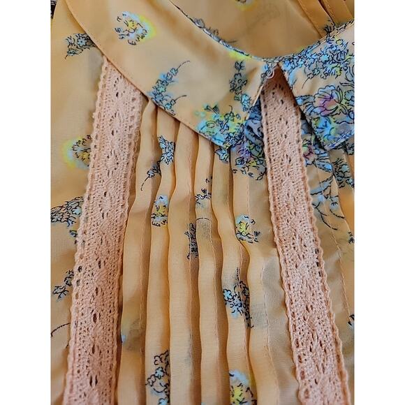 Fire Los Angeles Skull Floral Dress Fiary Goth Indie Alt Twee Indie‎ Size S - Picture 10 of 11